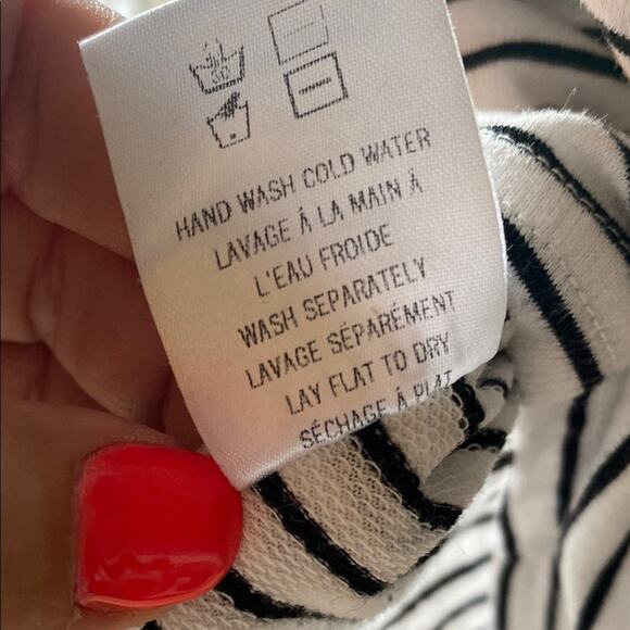 Tobi Black and White Sheath Mini Dress with Square Neck - Picture 4 of 5